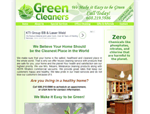 Tablet Screenshot of madisongreencleaners.com